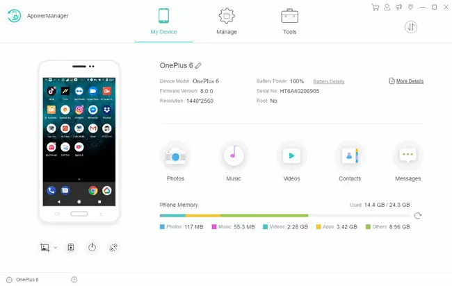teilen Sie oneplus 6 Mediendateien mit dem PC