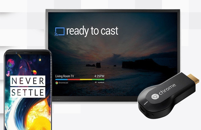 OnePlus 6 mit dem Fernsehgerät verbinden mit Chromecast