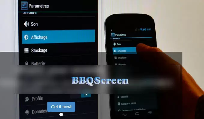 diffusion écran avec bbqscreen