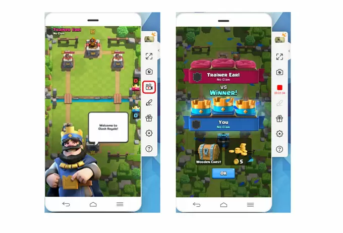 filmer clash royale