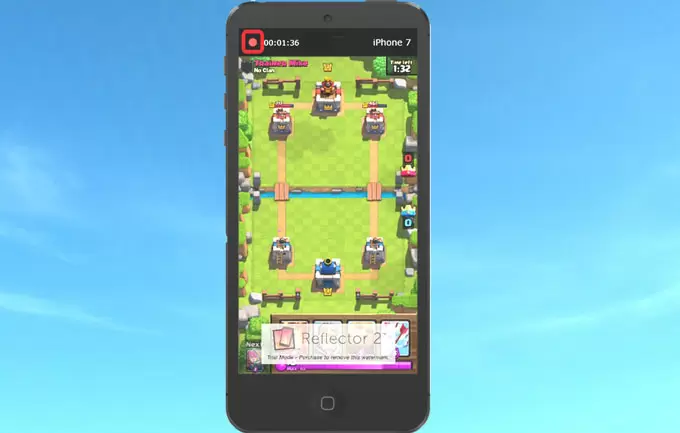 clash royale avec reflector